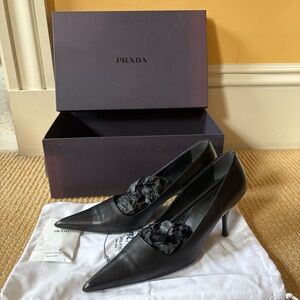 Prada Black Vintage Heels